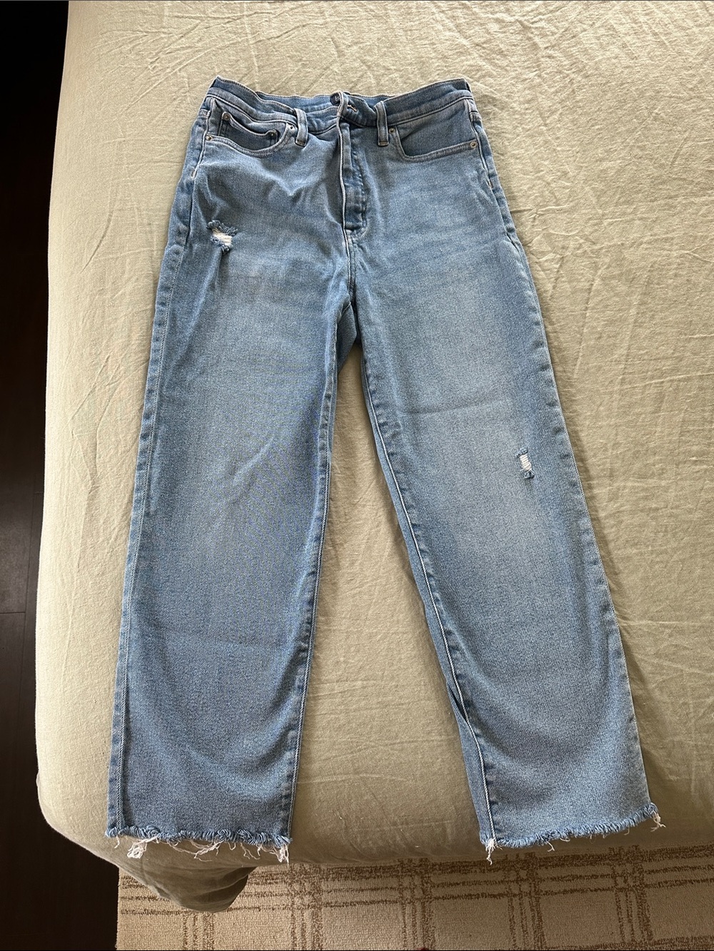 J. Crew Stovepipe Light Blue Straight-Leg Women's Jeans size 31